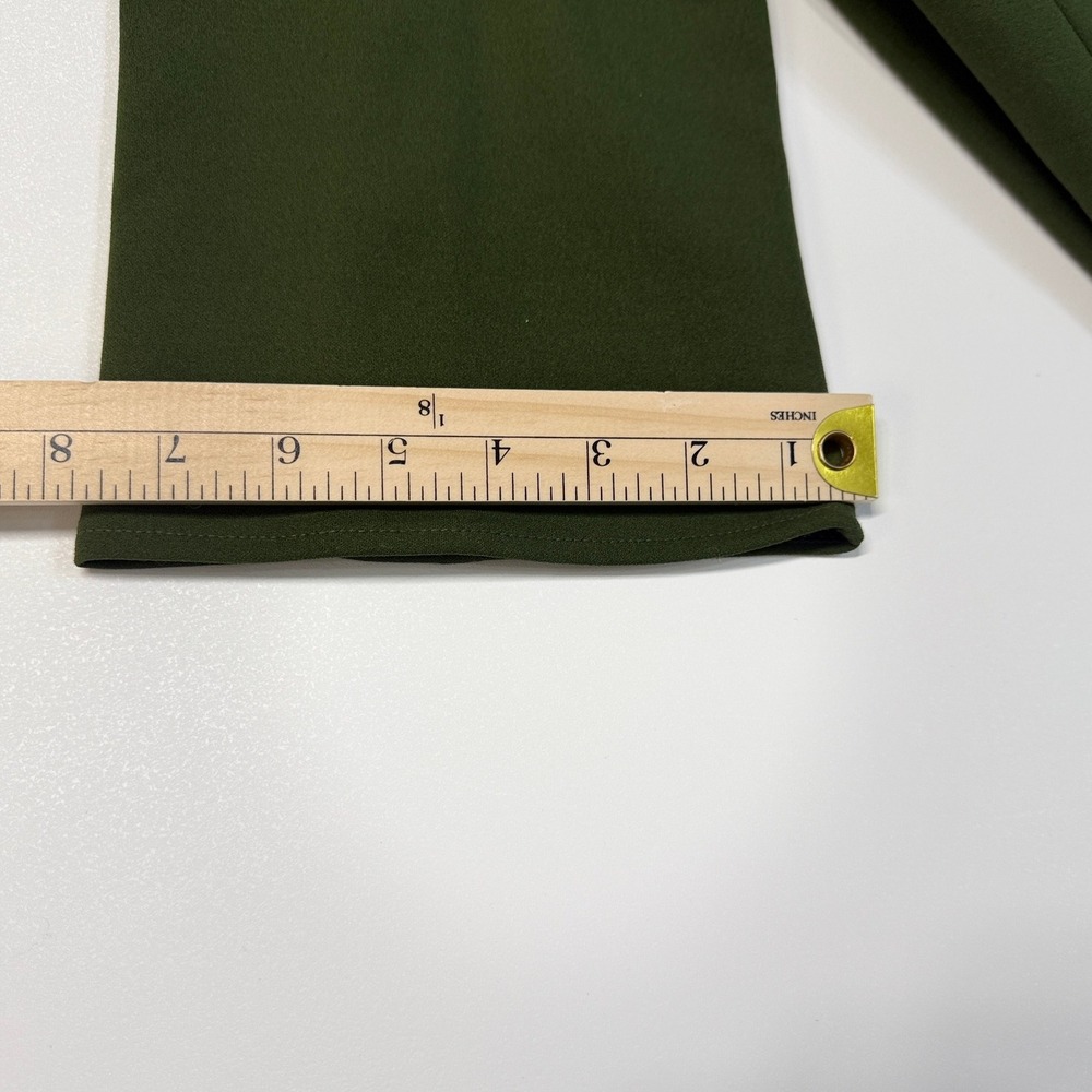 Ann Taylor Olive Green Bell‎ Sleeve Button Detail Top Size L - Picture 9 of 9
